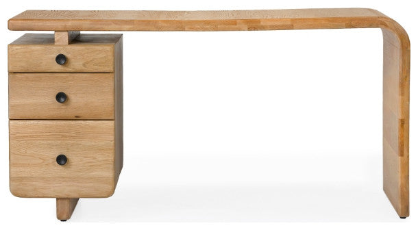 Current Solid White Oak Desk - Natural