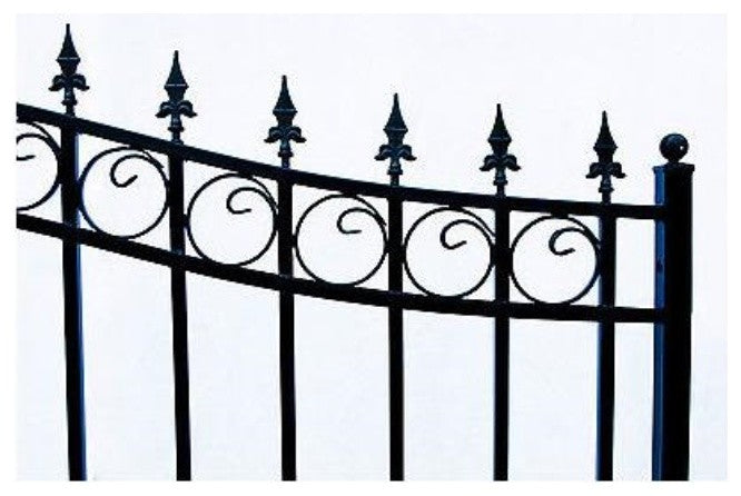 Aleko Driveway Gates Iron Wrought Steel Prague Style, 16'