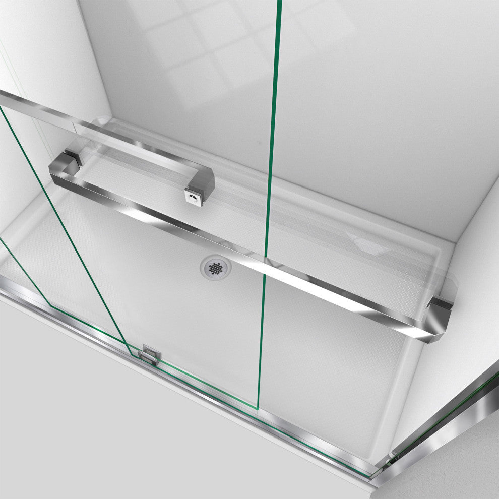 Encore 56-60"x76" Bypass Sliding Shower Door, Chrome