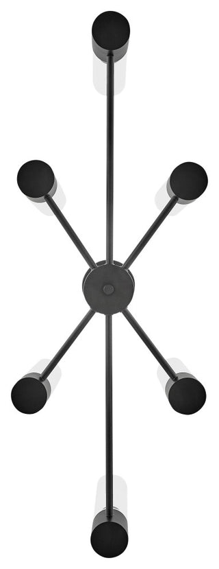 Lark Shea Small Linear Chandelier, Black