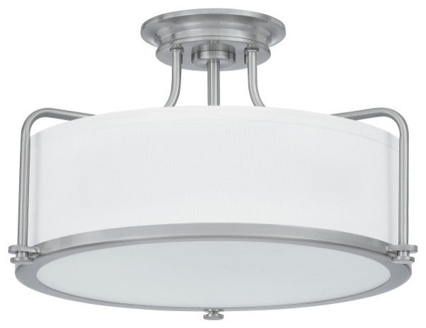 Calvary 3-Light Semi-Flush Mount, Western Bronze