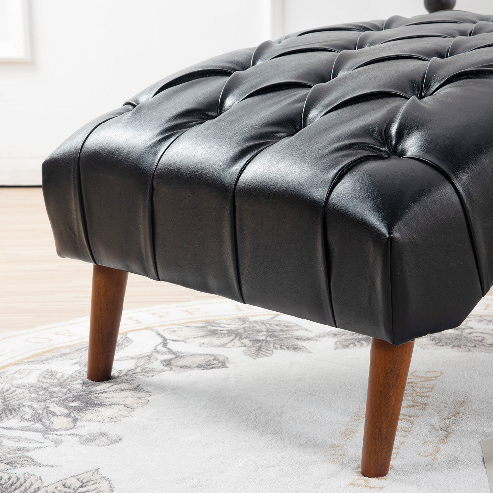 TATEUS PU Leather Upholstered Chaise Lounge