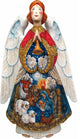 Special Edition Nativity Angels, Woodcarved Figurine