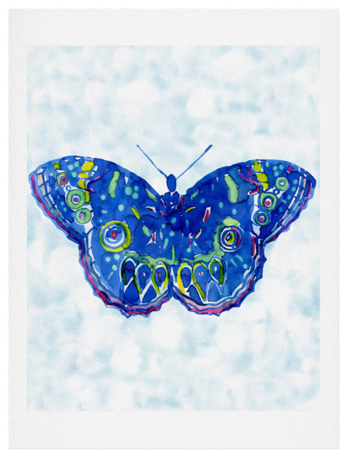 Deny Designs Cayenablanca Watercolour Butterfly Art Print