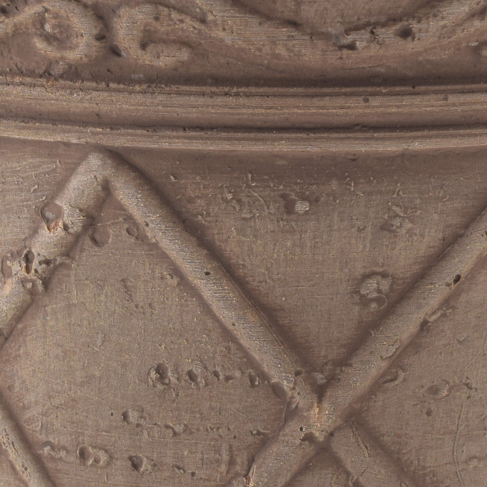 Scroll Grower Pot, Taupe