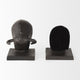 Tauro III, 2-Piece Set, 10Lx5W Black Cast Aluminum Raging Bull Bookends