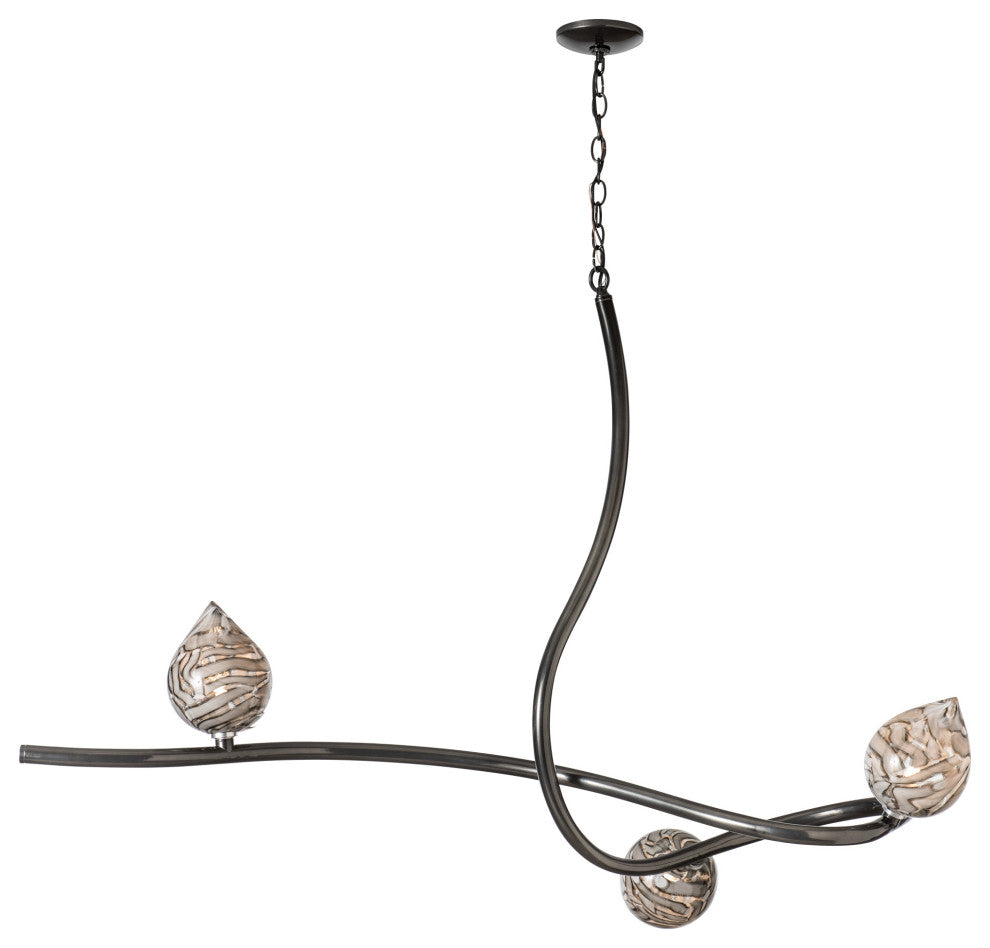 Floret Pendant Ink Finish