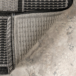 Nuloom Indoor/Outdoor Machine Made Area Rug, Grey 7'6"Square