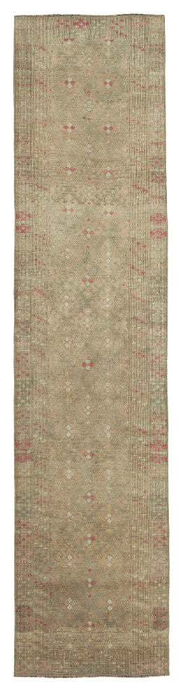 Rug N Carpet - Handwoven Oriental 2' 10" x 12' 6" Vintage Runner Rug