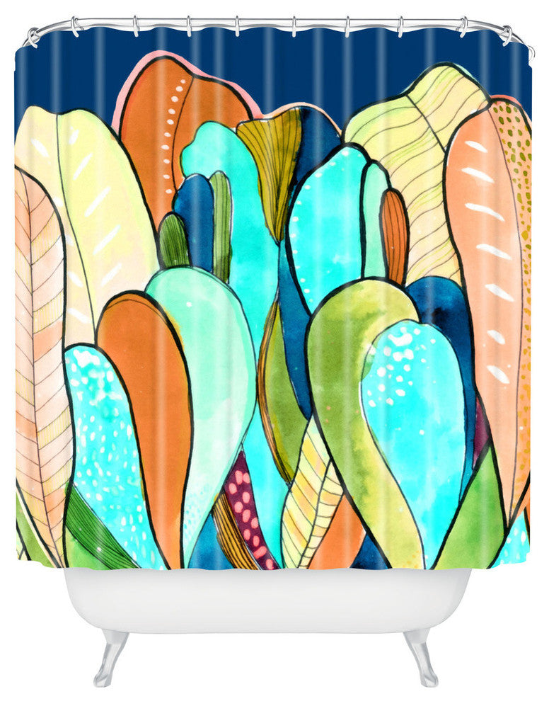 Deny Designs Cayenablanca Caribbean Seaweeds Shower Curtain