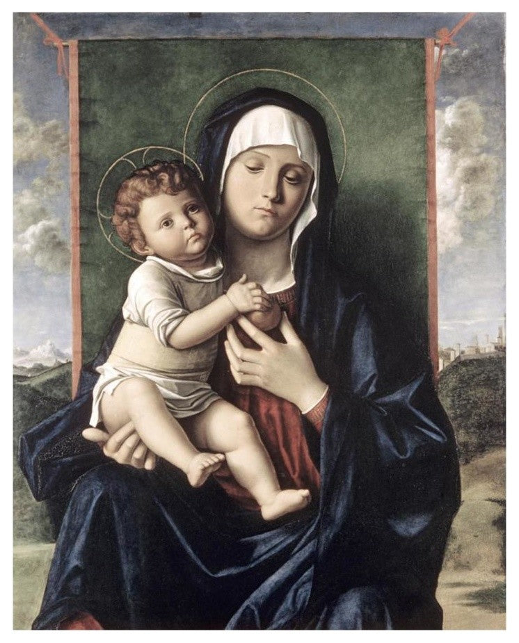 "Madonna & Child" Digital Paper Print by Giovanni Bellini, 15"x18"