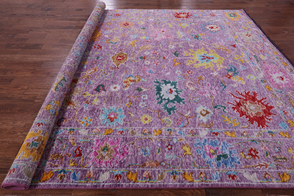 Turkish Oushak Hand Knotted Wool Rug 9' 4" X 12' 1" - Q14802