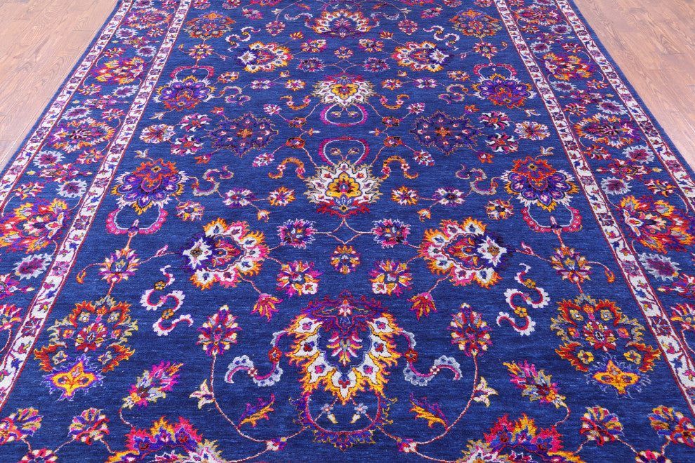 Persian Hand-Knotted Wool & Silk Rug 9' 2" X 12' 5" - Q13685