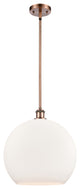 Innovations 516-1S-AC-G121-14-LED 1-Light Pendant, Antique Copper