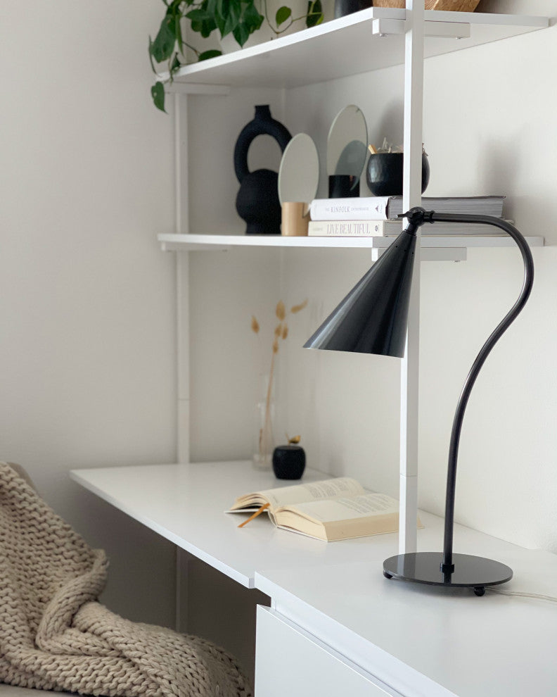 Lupe 1-Light Table Lamp, Old Bronze