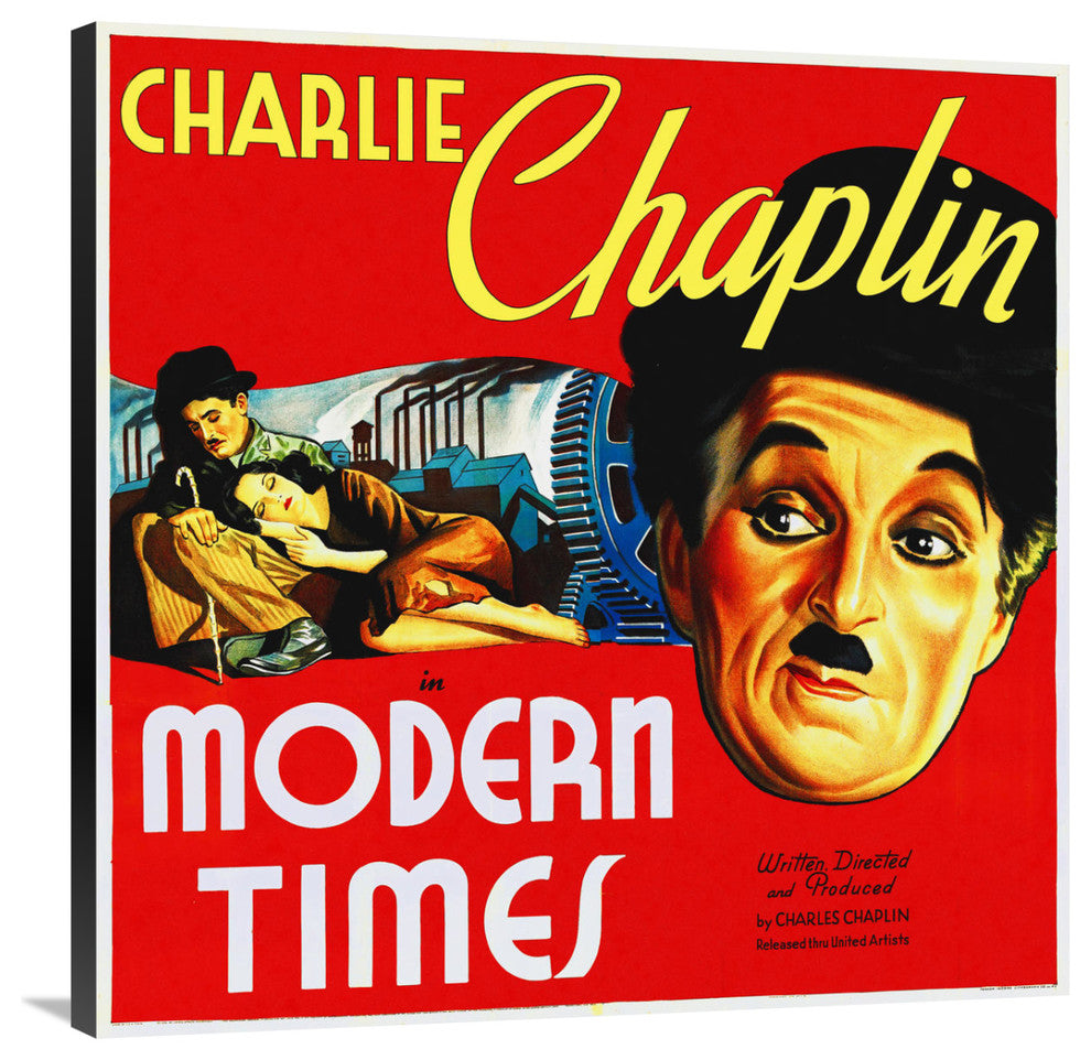 "Modern Times, 1936" Stretched Canvas Giclee by Hollywood Photo Archive, 36x36"