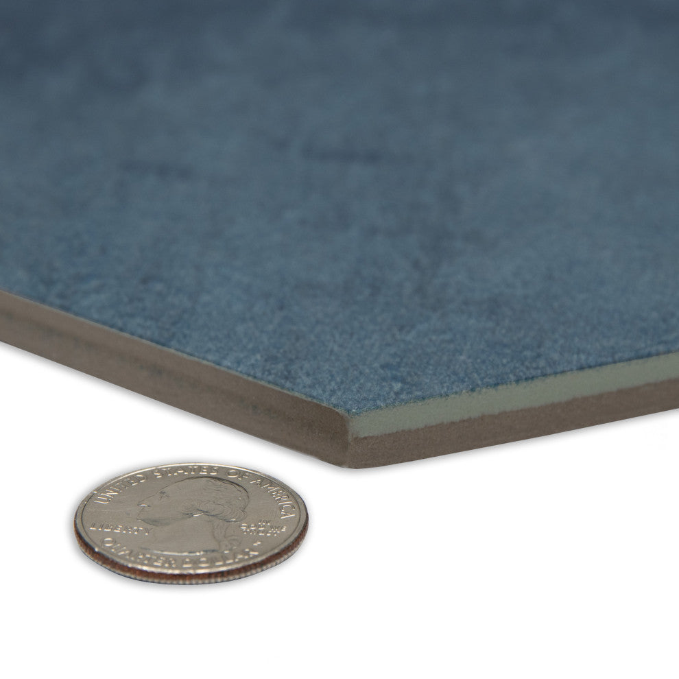 Argillos Hex Deep Blue Porcelain Floor/Wall Tile