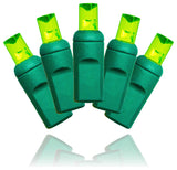 35-Piece Faceted M5 Green LED Light Set With In-Line Rectifer