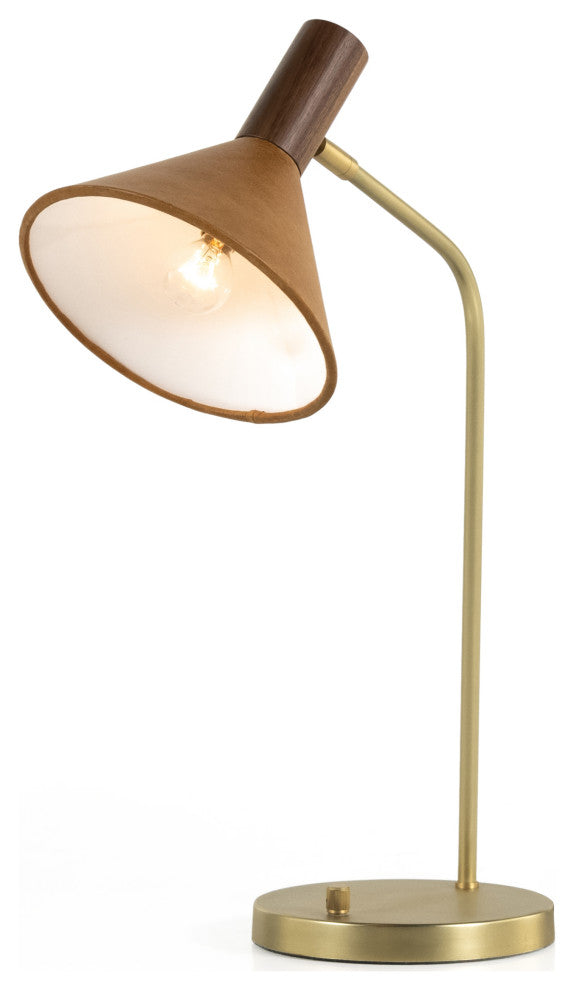 Cullen Task Lamp-Natural Walnut