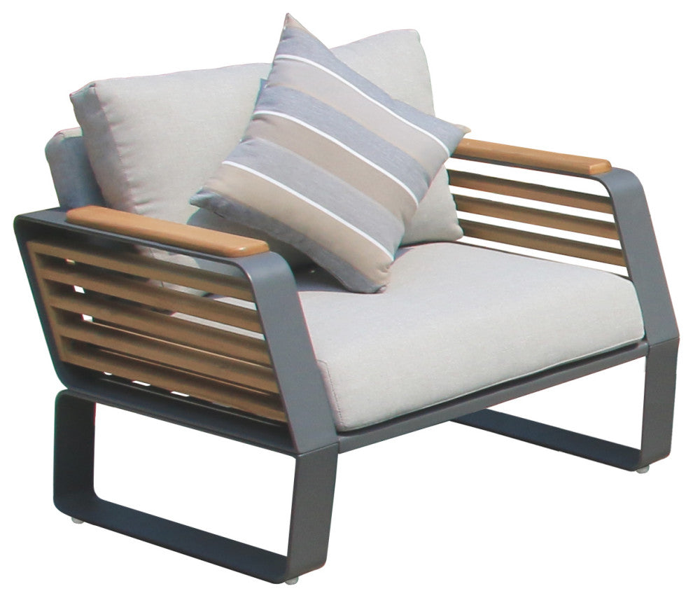 Palazzolo Outdoor Teak Patio and Coffee Table Set