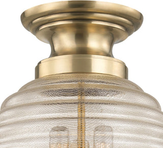 Coolidge 3-Light, Flush Mount, Aged Brass