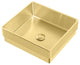 Noah Plus 10 Gauge Frame Squared Semi-Recessed Basin Set, Brass