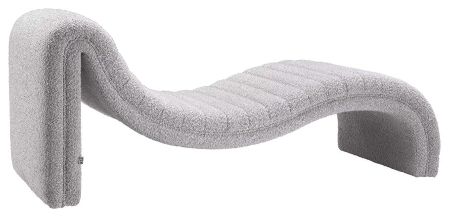Gray Boucle Chaise Longue | Eichholtz Pioneer