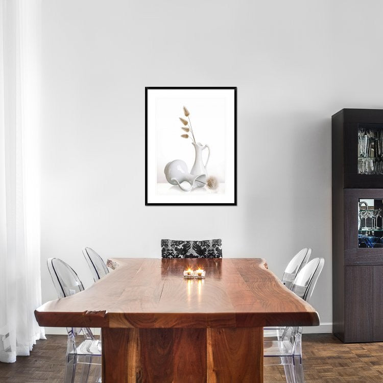 "White" Framed Digital Print by Aida Ianeva, 29x38"