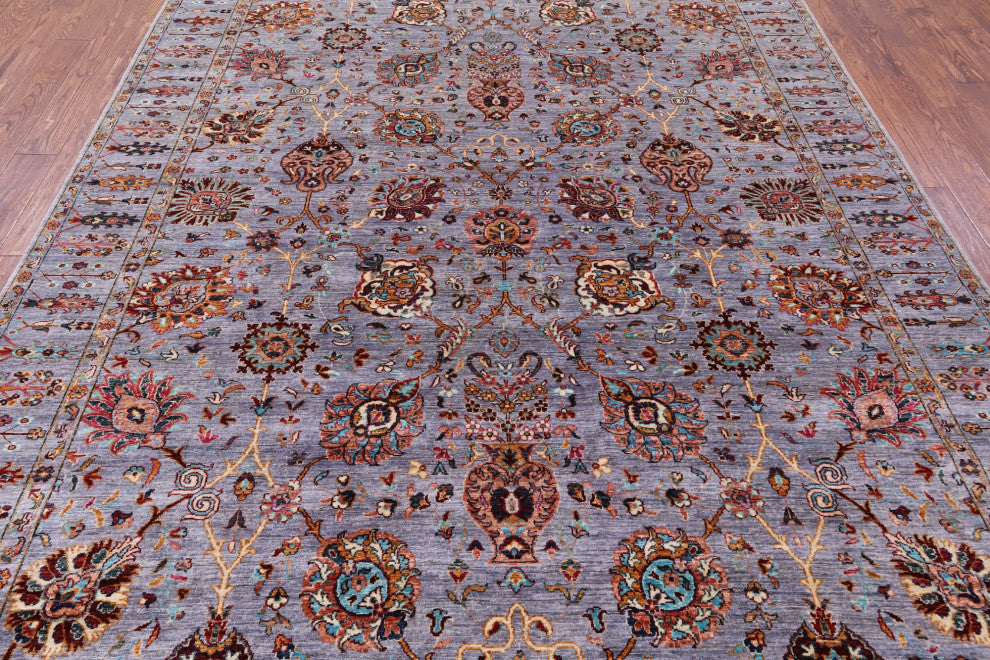 Persian Tabriz Handmade Wool Rug 8' 3" X 11' 3" - Q12911