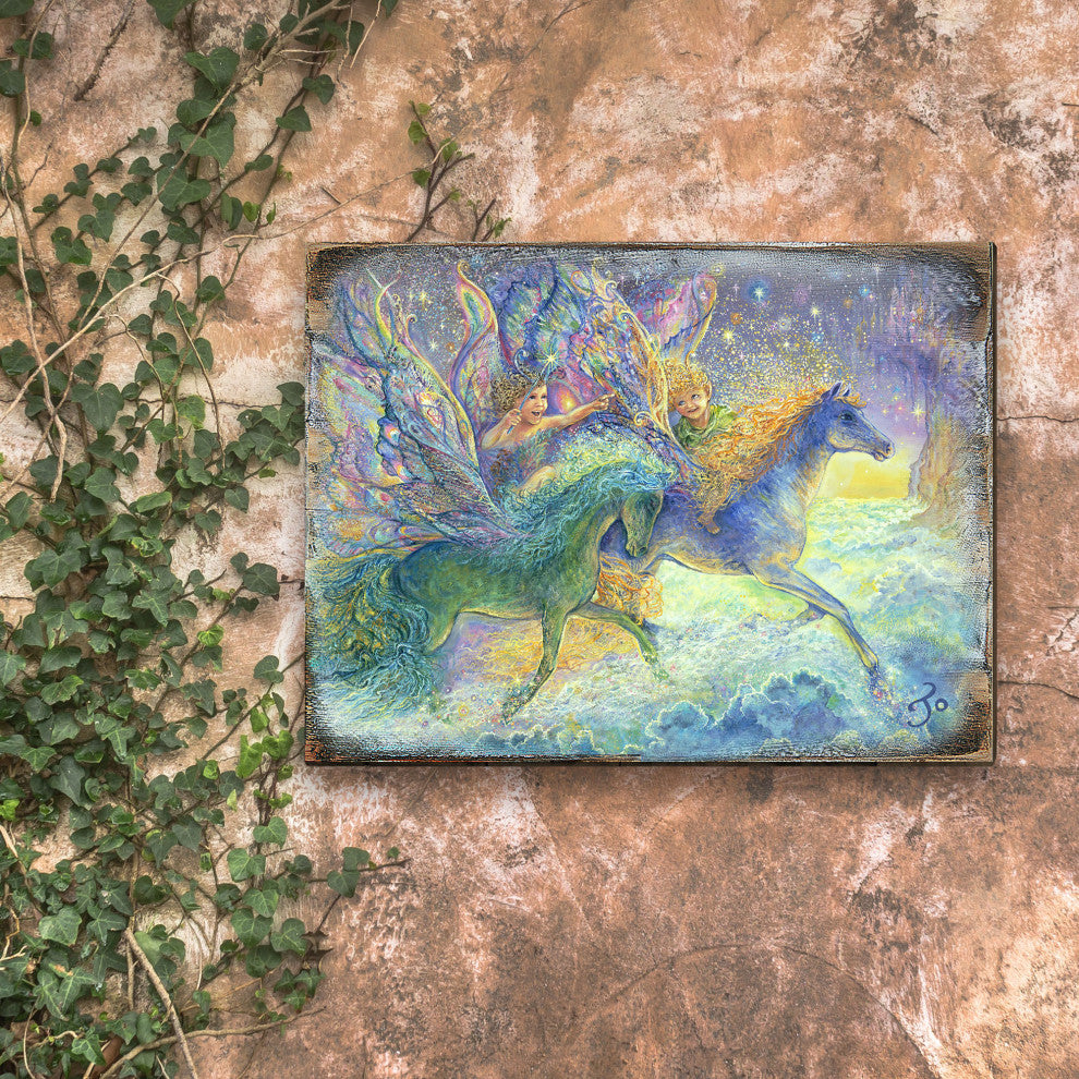 Race You to Fairy Land Wall and Table Top Wooden Decor, 48x36
