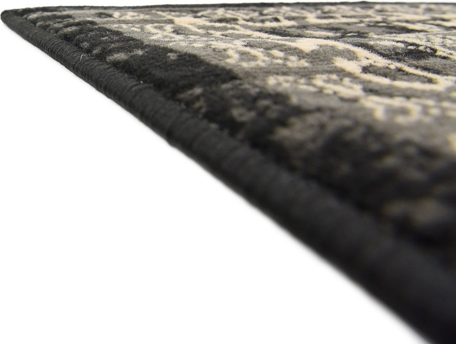 Unique Loom Black Oasis Taftan 4' 0 x 6' 0 Area Rug