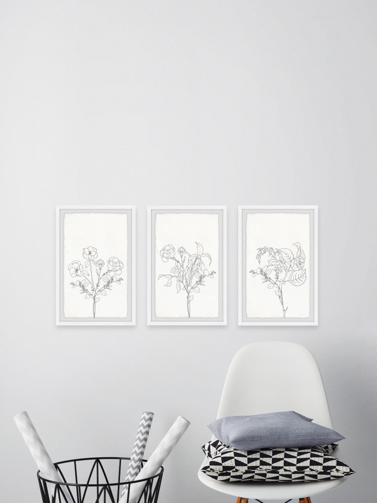 Plant Dreams Triptych, Set of 3, 8x12 Panels