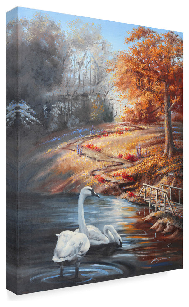 "Swans" by D. Rusty Rust, Canvas Art
