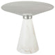 Iris Silver Metal Side Table, HGNA539