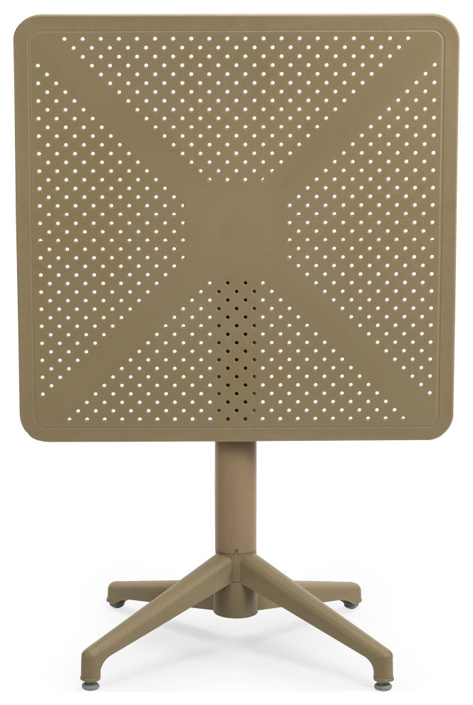 Omax Decor Flip Folding Plastic Outdoor or Indoor Bistro Dining Table 27.6 inch,
