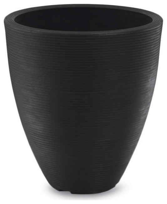 Delano 16" Planter, Caviar Black, 16"