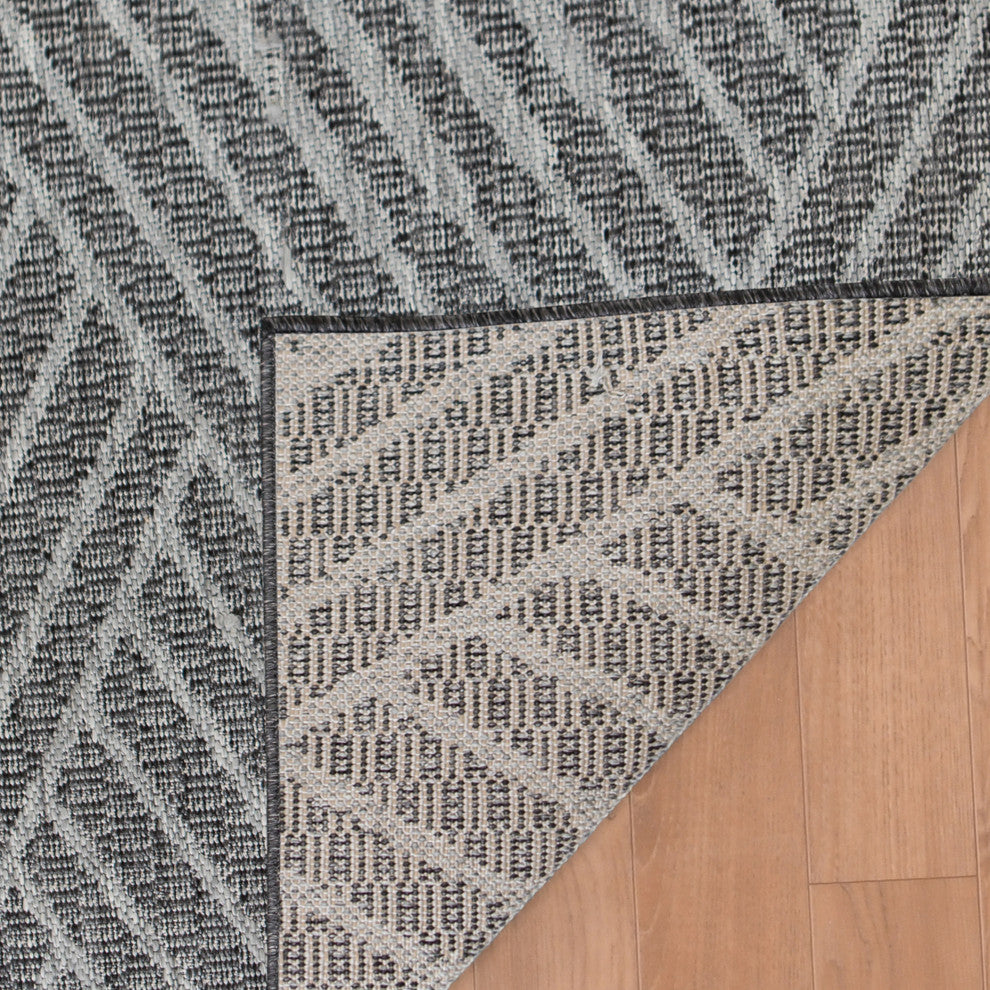 Maryland Abbel Runner, Gray, 2'4" x 8', Geometric