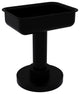 Vanity Top Soap Dish with Dotted Accents, Matte Black