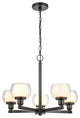 Innovations 330-5CR-BK-CLW-LED 5-Light Chandelier, Black