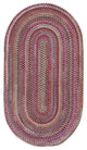 Alliance Oval Braided Rug, Ruby, 27"x48"