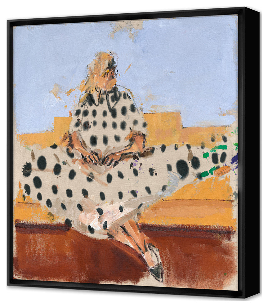 Polka Dot Fine Art Print, Black, 35"x30"