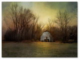 Jai Johnson 'Blue Barn At Sunrise' Canvas Art, 24 x 18
