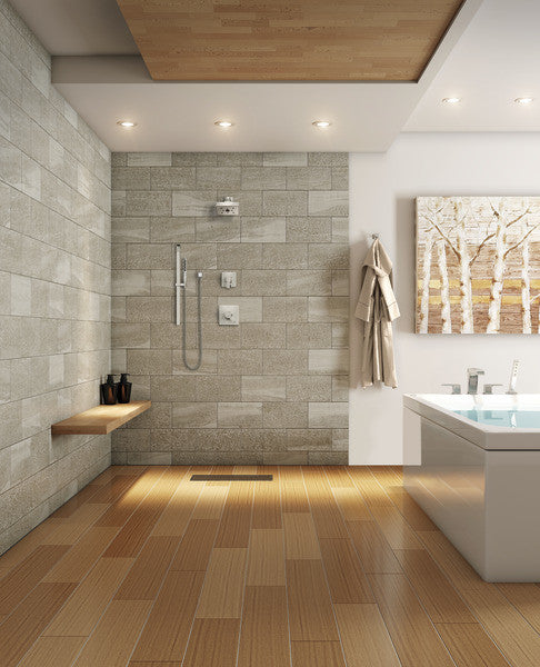 Delta Ara Roman Tub With Hand Shower Trim, Chrome, T4767