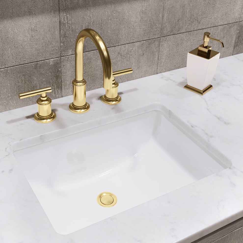 72 Double Sink White Marble Vanity, Gray Oak With Gooseneck Faucets and Mirrors