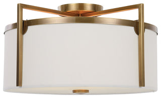Uttermost Colfax Brass 3-LIght Semi Flush