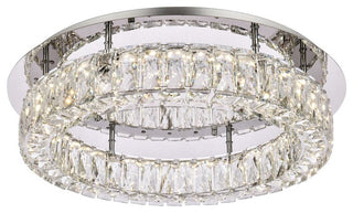 Modern Chrome 1-Light Flush Mount