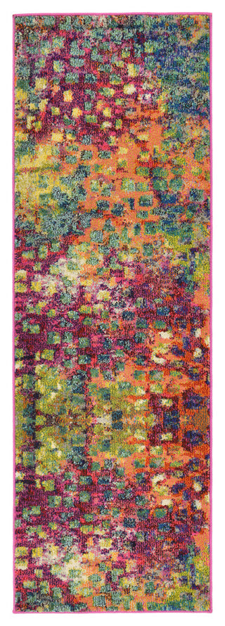 Unique Loom Multicolored Jardin Ivy 2' 0 x 6' 0 Runner Rug