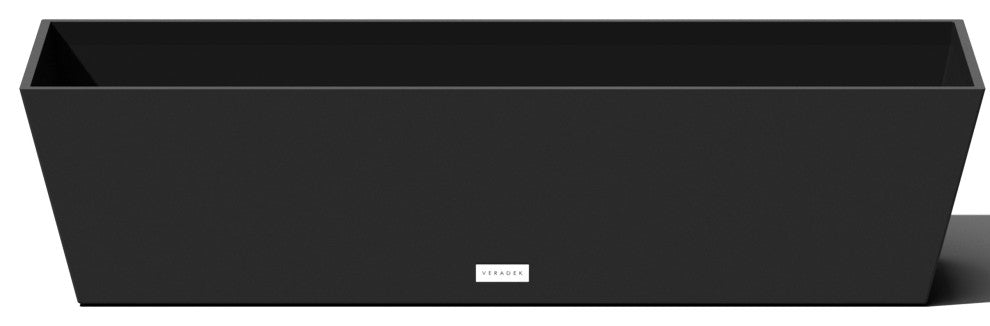 Veradek Pure Series Window Box, Black, 36 Inch, 1 Pack