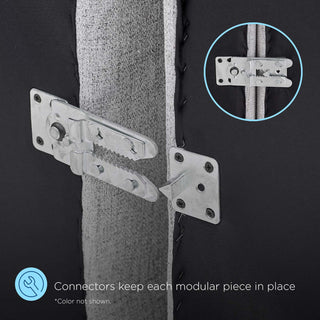 Bartlett Vegan Leather Vegan Leather 4-Piece Sectional Sofa Tan