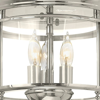 Hinkley Lighting 3473 3 Light Semi-Flush Ceiling Fixture - Heirloom Brass